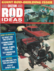 1001 CUSTOM AND ROD IDEAS 1974 OCT - '32 VICKY, FORD 289, '23 T PICKUP